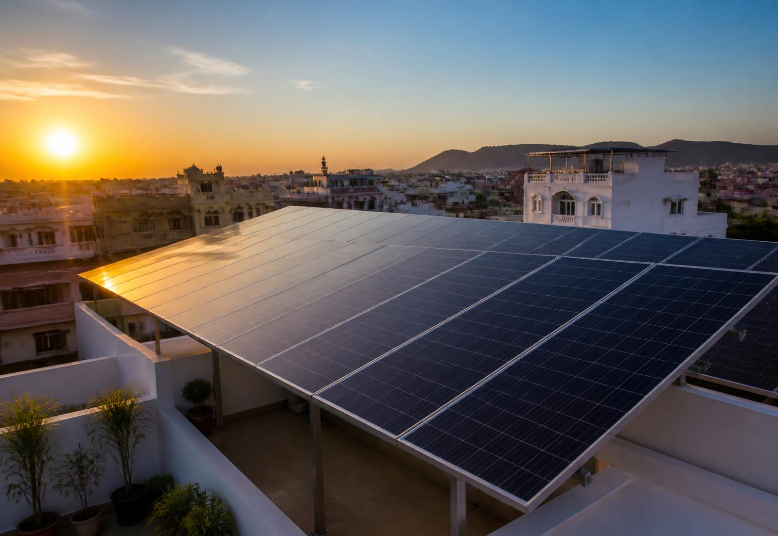 Homes solar installation